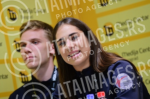 Conference on the occasion of the success of the Serbian national team in taekwondo.Konferencija povodom uspeh srpskih reprezentativaca u tekvondo.