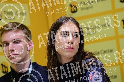 Conference on the occasion of the success of the Serbian national team in taekwondo.Konferencija povodom uspeh srpskih reprezentativaca u tekvondo.