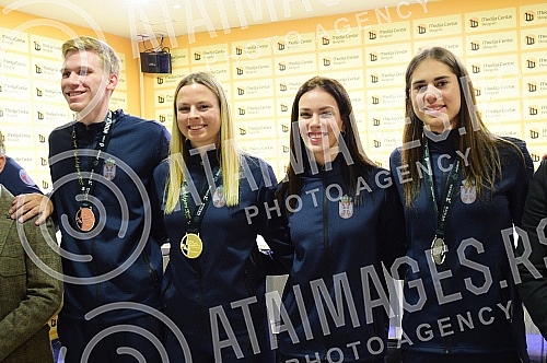 Conference on the occasion of the success of the Serbian national team in taekwondo.Konferencija povodom uspeh srpskih reprezentativaca u tekvondo.