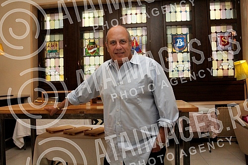 Federico Moccia, italian writer, screenwriter and film director in Belgrade gives interview.Federiko Moca (Federico Moccia) italijanski pisac, scenarista i reziser u Beogradu daje intervju.