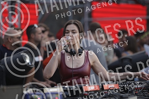 Performance by Nina Kravitz on the third day of the Exit Festival 2021 on the mts Dance stage.Nastup Nine Kravitz treceg dana Exit festivala 2021. na bini mts Dance stage.