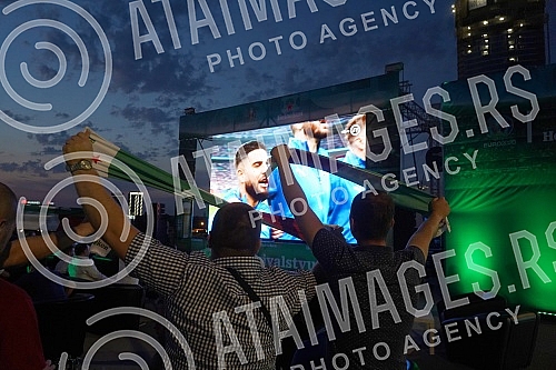 Organized by the Heineken brand, a viewing of the UEFA EURO 2020 final between Italy and England was organized on the roof of the Galerija shopping center, which opened this space for one event for the first time.U organizaciji brenda Heineken orga
