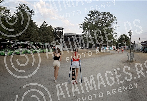 Performance of Rundek and the Team of the fourth, last day of the Exit Festival 2021 on the Main StageNastup Rundeka i Ekipe cetvrtog, poslednjeg dana Exit festivala 2021. na bini Main stage