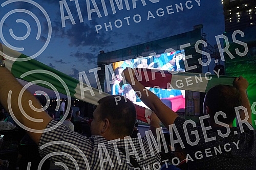 Organized by the Heineken brand, a viewing of the UEFA EURO 2020 final between Italy and England was organized on the roof of the Galerija shopping center, which opened this space for one event for the first time.U organizaciji brenda Heineken orga