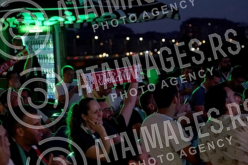Organized by the Heineken brand, a viewing of the UEFA EURO 2020 final between Italy and England was organized on the roof of the Galerija shopping center, which opened this space for one event for the first time.U organizaciji brenda Heineken orga
