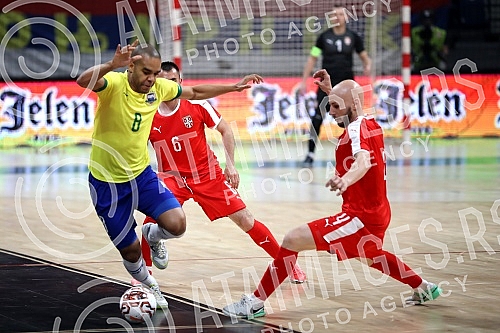 International friendly game futsal 