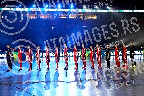 International friendly game futsal 