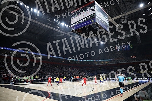 International friendly game futsal 