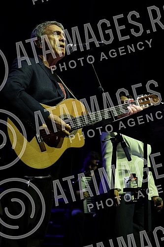 Greek singer Giorgos Dalaras held a concert in the mts hall at the opening of the 23rd edition of the Guitar Art Festival.Grcki pevac Jorgos Dalaras odrzao je koncert u mts dvorani na otvaranju 23. izdanja Guitar Art festivala.