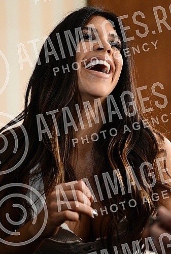 Shooting the video for the song 