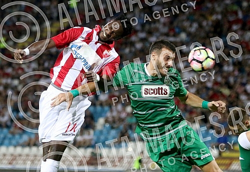 Europa League 3rd round qualification match between FK Crvena Zvezda (Serbia) and FC Floriana (Malta)  played at Rajko Mitic stadium. Utakmica 3. kola kvalifikacija za Ligu Evrope izmedju FK Crvena Zvezda (Srbija) i FK Florijana (Malta) odigrana na 