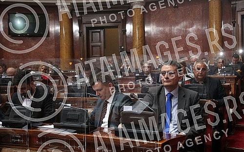 Ninth Extraordinary Session of the National Assembly of the Republic of Serbia in the Twelfth Convocation in the House of the National Assembly. Deveto vanredno zasedanje Narodne skupstine Republike Srbije u Dvanaestom sazivu u Domu Narodne skupsti