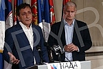The coalition NADA (POKS, DSS and 19 citizens' associations) held a press conference on the occasion of the talks in Brussels.Koalicija NADA (POKS, DSS i 19 udruzenja gradjana) odrzala je konferenciju za novinare povodom razgovora u Briselu. 