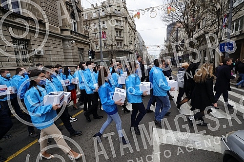 The Serbian Progressive Party handed over the list for the parliamentary elections to Aleksandar Vucic - Together we can do all the certified statements of the voters who support it, today, February 16, 2022. year, at 15 o'clock, at the headquarters 