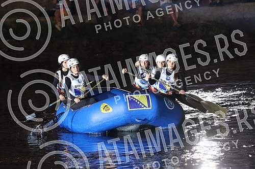 The World Rafting Championship was officially opened in Banja Luka at the location below the Kastel Fortress, and 62 teams from 22 countries will take part in this competition. With a magnificent program, with special light effects and 