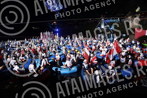 The World Rafting Championship was officially opened in Banja Luka at the location below the Kastel Fortress, and 62 teams from 22 countries will take part in this competition. With a magnificent program, with special light effects and 