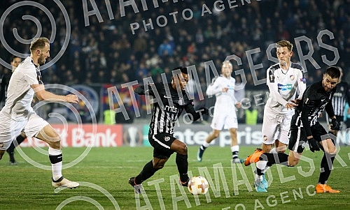 UEFA Europa League match between FK Partizan (Serbia) and FC Viktoria Plzen (Czech Republic) played at Partizan stadium. Utakmica UEFA Evropa Lige izmedju FK Partizan i FK Viktorija Plzen odigrana na stadionu Partizana. 