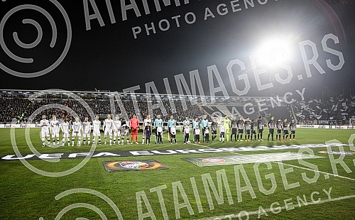 UEFA Europa League match between FK Partizan (Serbia) and FC Viktoria Plzen (Czech Republic) played at Partizan stadium. Utakmica UEFA Evropa Lige izmedju FK Partizan i FK Viktorija Plzen odigrana na stadionu Partizana. 