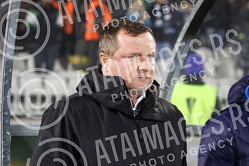 UEFA Europa League match between FK Partizan (Serbia) and FC Viktoria Plzen (Czech Republic) played at Partizan stadium. Utakmica UEFA Evropa Lige izmedju FK Partizan i FK Viktorija Plzen odigrana na stadionu Partizana. 