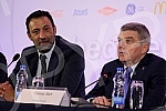 Poseta Tomasa Baha (Thomas Bach) predsednika Medjunarodnog Olimpijskog komiteta (International Olympic Committe) Beogradu. Konferencija odrzana u Crowne Plaza.