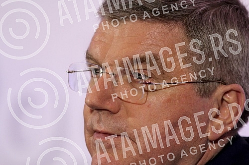 Poseta Tomasa Baha (Thomas Bach) predsednika Medjunarodnog Olimpijskog komiteta (International Olympic Committe) Beogradu. Konferencija odrzana u Crowne Plaza.