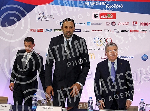 Poseta Tomasa Baha (Thomas Bach) predsednika Medjunarodnog Olimpijskog komiteta (International Olympic Committe) Beogradu. Konferencija odrzana u Crowne Plaza.