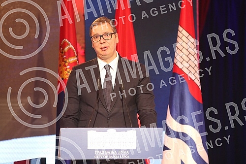 The President of Serbia, Aleksandar Vucic, paid a visit to Banja Luka, where he talked with the highest officials, attended a meeting of the High council for cooperation between RS and Serbia, and was presented with the key to the City and the Charte