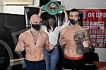 Measurement of boxers in the premises of the Red Star Sports Association before the match at the 