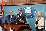 The President of Serbia, Aleksandar Vucic, paid a visit to Banja Luka, where he talked with the highest officials, attended a meeting of the High council for cooperation between RS and Serbia, and was presented with the key to the City and the Charte