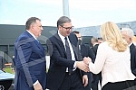 The President of Serbia, Aleksandar Vucic, paid a visit to Banja Luka, where he talked with the highest officials, attended a meeting of the High council for cooperation between RS and Serbia, and was presented with the key to the City and the Charte