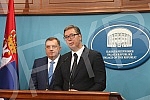 The President of Serbia, Aleksandar Vucic, paid a visit to Banja Luka, where he talked with the highest officials, attended a meeting of the High council for cooperation between RS and Serbia, and was presented with the key to the City and the Charte