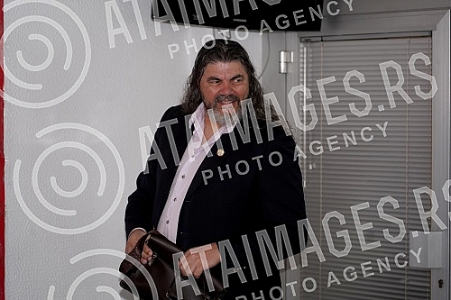 Measurement of boxers in the premises of the Red Star Sports Association before the match at the 