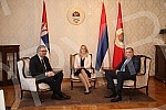 The President of Serbia, Aleksandar Vucic, paid a visit to Banja Luka, where he talked with the highest officials, attended a meeting of the High council for cooperation between RS and Serbia, and was presented with the key to the City and the Charte