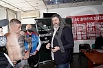 Measurement of boxers in the premises of the Red Star Sports Association before the match at the 