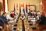 The President of Serbia, Aleksandar Vucic, paid a visit to Banja Luka, where he talked with the highest officials, attended a meeting of the High council for cooperation between RS and Serbia, and was presented with the key to the City and the Charte