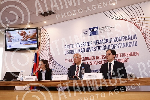 The German-Serbian Chamber of Commerce (AHK Serbia) organized a media conference where the results of the latest research on the business environment and investment potential in Serbia, conducted by AHK Serbia, were presented.Nemacko-srpska privred