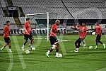The players of FC Nice held a training session on the occasion of the upcoming Conference League match against FC Partizan.Igraci FK Nice odrzali su trening povodom predstojeceg meca Lige konferencija koji igraju protiv FK Partizan.