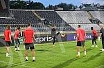 The players of FC Nice held a training session on the occasion of the upcoming Conference League match against FC Partizan.Igraci FK Nice odrzali su trening povodom predstojeceg meca Lige konferencija koji igraju protiv FK Partizan.