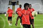 The players of FC Nice held a training session on the occasion of the upcoming Conference League match against FC Partizan.Igraci FK Nice odrzali su trening povodom predstojeceg meca Lige konferencija koji igraju protiv FK Partizan.