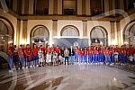 On the plateau in front of the City Assembly of Belgrade, a reception was organized for the members of the Serbian Olympic team who won nine medals at the Games in Tokyo, and the Olympians addressed the audience from the balcony of the City Assembly.