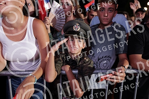 On the plateau in front of the City Assembly of Belgrade, a reception was organized for the members of the Serbian Olympic team who won nine medals at the Games in Tokyo, and the Olympians addressed the audience from the balcony of the City Assembly.
