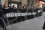 In Knez Mihailova Street, an action in black and silent 