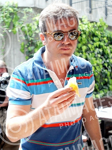 Gathering with the brothers Trifunovic - Sergei and Bane, which was organized at the restaurant 