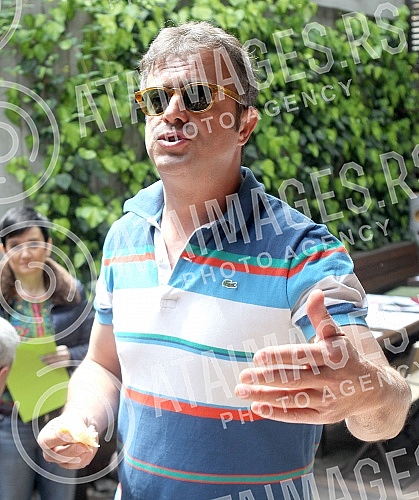 Gathering with the brothers Trifunovic - Sergei and Bane, which was organized at the restaurant 