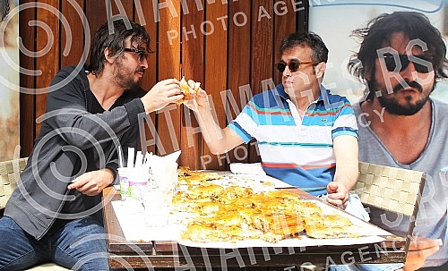 Gathering with the brothers Trifunovic - Sergei and Bane, which was organized at the restaurant 