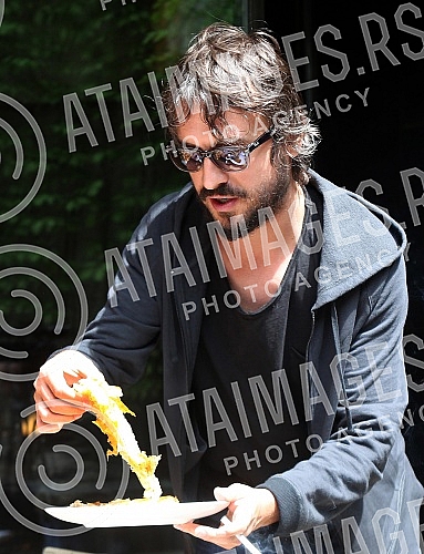 Gathering with the brothers Trifunovic - Sergei and Bane, which was organized at the restaurant 