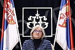The press conference of the NBS Governor Jorgovanka Tabakovic on current developments in the financial sector was held at the National Bank of Serbia. U Narodnoj banci Srbije odrzana je konferencija za novinare guvernera NBS Jorgovanke Tabakovic o 