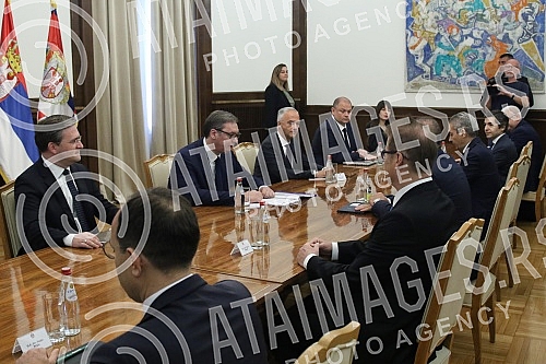 The President of the Republic of Serbia, Aleksandar Vucic, met with the Minister of Foreign Affairs of the Republic of Turkey, Mevlut Cavusoglu.Predsednik Republike Srbije Aleksandar Vucic sastao se sa ministrom spoljnih poslova Republike Turske Mev