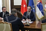 The President of the Republic of Serbia, Aleksandar Vucic, met with the Minister of Foreign Affairs of the Republic of Turkey, Mevlut Cavusoglu.Predsednik Republike Srbije Aleksandar Vucic sastao se sa ministrom spoljnih poslova Republike Turske Mev