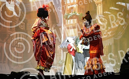 The show - a musical Cinderella held in Sava Center. Predstava - mjuzikl Pepeljuga odrzana u Sava centru